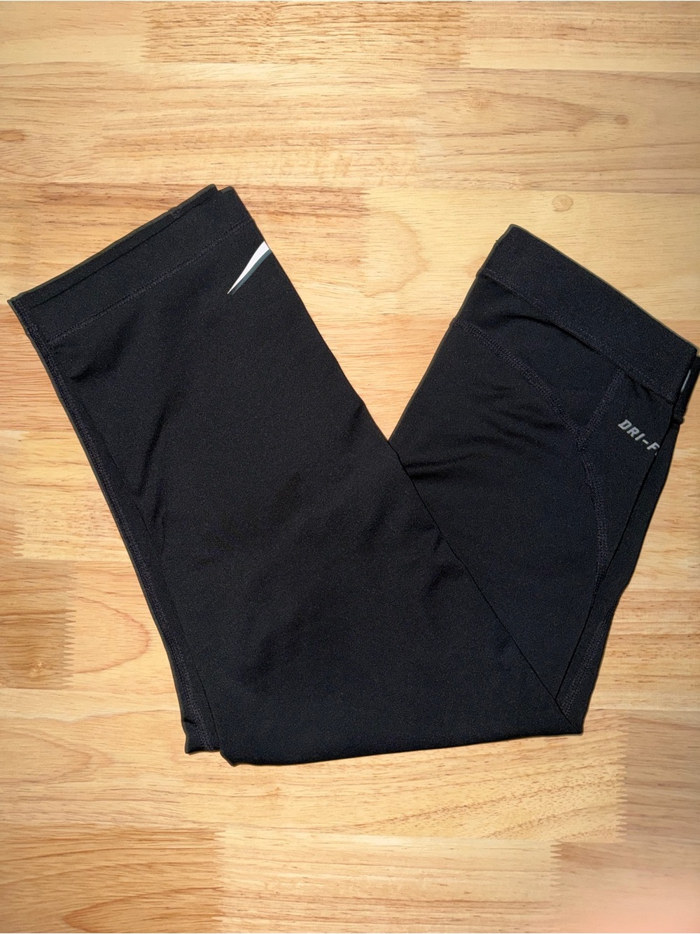 Black Womens Dri-Fit Performance Capri
